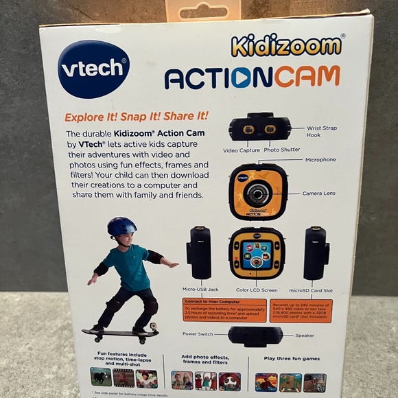 VTech Kidizoom Action Cam GO pro for kids! - BRAND NEW SEALED IN BOX - Picture 7 of 7